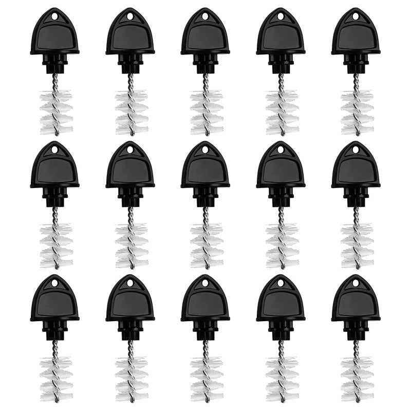 Ferroday 15 Beer Faucet Tap Plug Brush for Beer Faucet Plug Draft Beer Tap Cover Tap Plugs Beer Brush Plugs Beer Faucet Brush Caps Cover Beer Faucet Kegging Tap Cleaning Brush- 15 Pack keg Beer Tap Brush Plug - Image 1